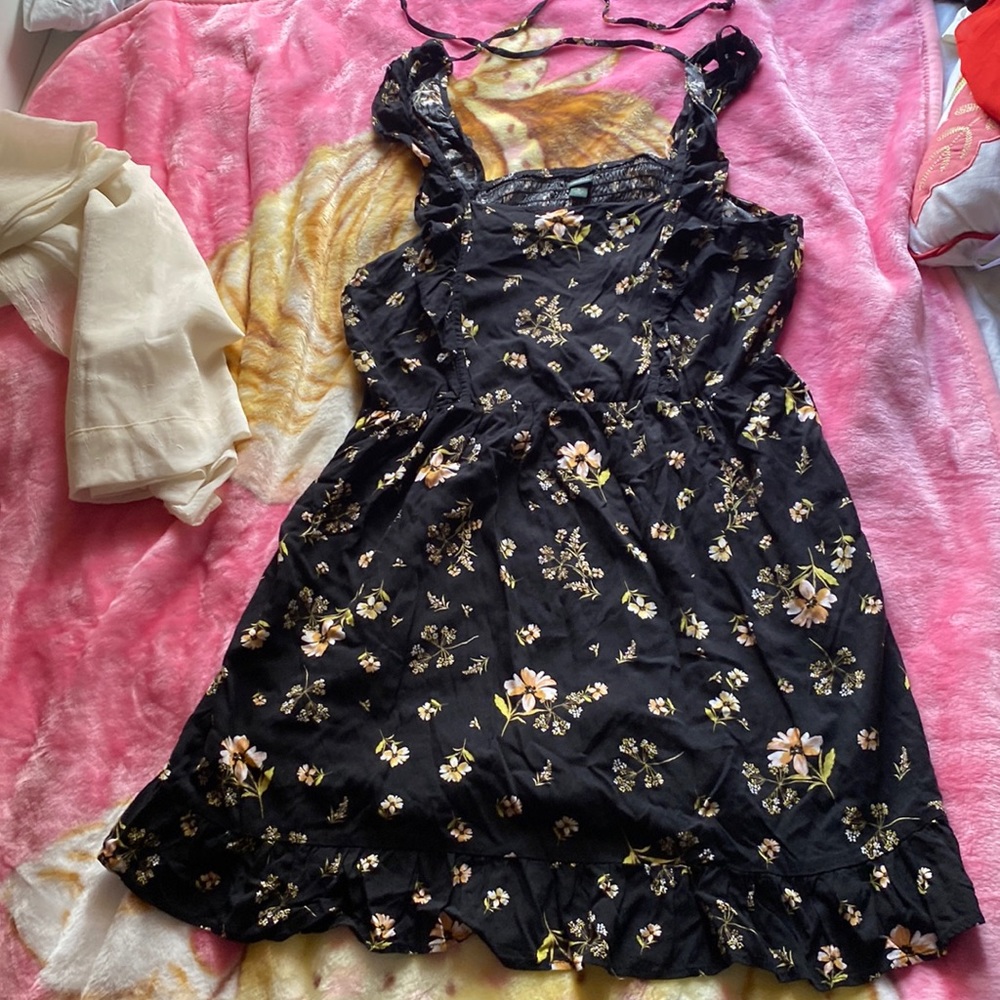 Black floral dress from Wild Fable